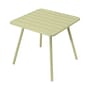 quadratischer Tisch Luxembourg metall grün / vier Tischbeine - für 2 bis 4 Personen - 80 x 80 cm - Fermob