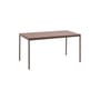 Balcony Rectangular table metal red / 144 x 76 cm - Steel - Hay