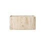 Table d'appoint Pietra pierre blanc / 30 x 80 x H 40 cm - Travertin - Gubi