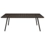 Table rectangulaire Luxembourg métal marron / 207 x 100 cm - 8 à 10 personnes - Fermob