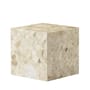 Beistelltisch Plinth Cubic stein beige / Stein - 40 x 40 x H 40 cm - Audo Copenhagen