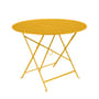 Klapptisch Bistro metall gelb / Ø 96 cm - 5 Personen / Sonnenschirm-Loch - Fermob