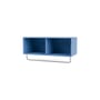 Regal Coat holz blau / Kleiderschrank - B 69,6 x H 24 x Prof. 30 cm - MONTANA