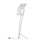 Lampadaire G30 métal blanc or / Réédition 1958, Pierre Guariche - SAMMODE STUDIO