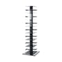 Ptolomeo Rotating bookshelf metal black 4 sides - Vertical storage - Opinion Ciatti