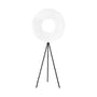 Stehleuchte Iris Tripod textil weiß / LED - Ø 80 cm - Dix Heures Dix