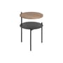 Table de chevet Tu bois marron / Ø 40 x H 52,5 cm - NOO.MA