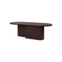 Tavolino Looi legno rosso / 115 x 50 x H 37 cm - NOO.MA