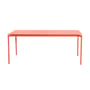 Tavolo rettangolare Fromme metallo rosa arancione / Alluminio - 180 x 90 cm - Petite Friture