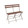 Banquette extérieure Bistro metallo rosso / Pieghevole - 2 posti / L 88 cm - Fermob