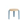 Mini Lou Children stool wood blue / H 30 cm - TIPTOE