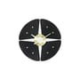 Horloge murale Petal Clock métal noir / By George Nelson, 1948-1960 / Ø 44,8 cm - Vitra