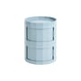 Rangement Facet Low / H 49 cm - 2 portes / Avec roulettes - Hay