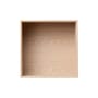 Scaffale Mini Stacked legno naturale / Medium quadrata 33x33 cm / Con fondo - Muuto