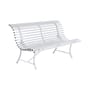 Banc avec dossier Louisiane métal blanc / L 150 cm - Métal - Fermob