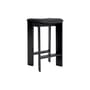 Chisel 30 Low High stool leather black / Height: 65 cm - Leather upholstery - Hay