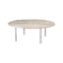 Table basse IOI marbre beige / Ø 100 x H 35 cm - Gubi