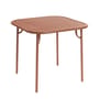 Table carrée Week-end Bistrot / 85 x 85 cm - Aluminium - Petite Friture