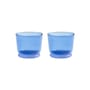 Bicchiere Dew vetro blu / Set di 2 - & klevering