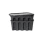 Paper Pulp Small Box paper grey / Set of 2 - Stackable / 18 x 28 x H 12.5 cm - Ferm Living