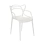 Lot de 4 chaises empilables Masters blanc / Philippe Starck, 2010 - Kartell