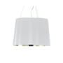 Pendelleuchte Gé Metallisé plastikmaterial weiß gold / Ø 37 cm - Recyceltes Material - Kartell