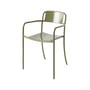 Stapelbarer Sessel Patio metall grün / Vollblech - Tolix