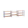 Scaffale Shelving System – s.65.3.A legno naturale / L 239 x H 85 x P 35 cm - MOEBE