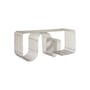 Bank Curva metall beige / Regal - B 100 cm - AYTM