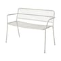 Banc avec dossier Eden métal beige / L 115 cm - BROSTE COPENHAGEN
