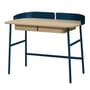 Victor Desk blue natural wood oak & blue metal / L 100 x D 59 cm - Hartô