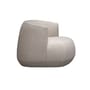 Fauteuil rembourré Brioni Up INDOOR tissu beige - Kristalia