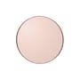 Miroir mural Circum Small métal rose / Ø 70 cm - AYTM