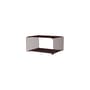 Regal Panton Wire Single Half metall rot / 34,8 x H 17.2 x T 25.7 cm - Verner Panton, 1971 - MONTANA