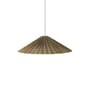 Sospensione Plisse tessuto verde / Ø 80 cm - HK LIVING
