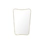 Specchio murale F.A.33 oro metallo /  Gio Ponti - L 54 x H 80 cm - Gubi
