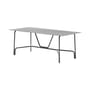 Table rectangulaire Salo métal gris / 203 x 90 cm - Unopiu