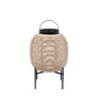 Tika Small Outdoor solar lamp plastic material beige / LED lantern - Steel base / H 59 cm - Vincent Sheppard