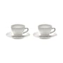 Set de 2 tasses avec soucoupes Perle Fine - Serax