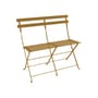 Banquette Bistro métal jaune / Pliante - 2 places / L 88 cm - Fermob