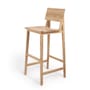 N4 Bar stool natural wood / H 80 cm - Solid oak - Ethnicraft