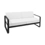 Canapé de jardin 2 places Bellevie   L 160 cm - Tissu blanc grisé - Fermob