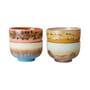 Set de 4 bol 70s ceramics Seabreeze / Ø 13,5 - 50 cl - HK LIVING
