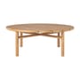 Quatro Outdoor Coffee table natural wood / Ø 95 x H 35 cm - Teak - Ethnicraft