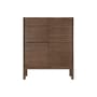 Sono Dresser wood brown / W 116 x H 144 cm - Hand-carved relief boards - Ethnicraft