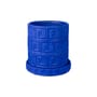 Magna Graecia - Greca Flowerpot ceramic blue / With saucer / Ø 30 x H 39 cm - Terracotta - Seletti