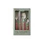 Ménagère 70s plastique rose / 16 pièces (4 personnes) - HK LIVING