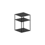 Tavolino d'appoggio Slim Irony Triplet metallo nero / 31 x 31 x H 46 cm - Zeus