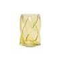 Vase Marshmallow glas gelb / Ø 13.5 x H 19,5 cm - & klevering