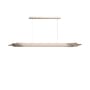 Pendelleuchte ORG Horizontal Large glas weiß / LED – L 200 cm - DCW éditions
